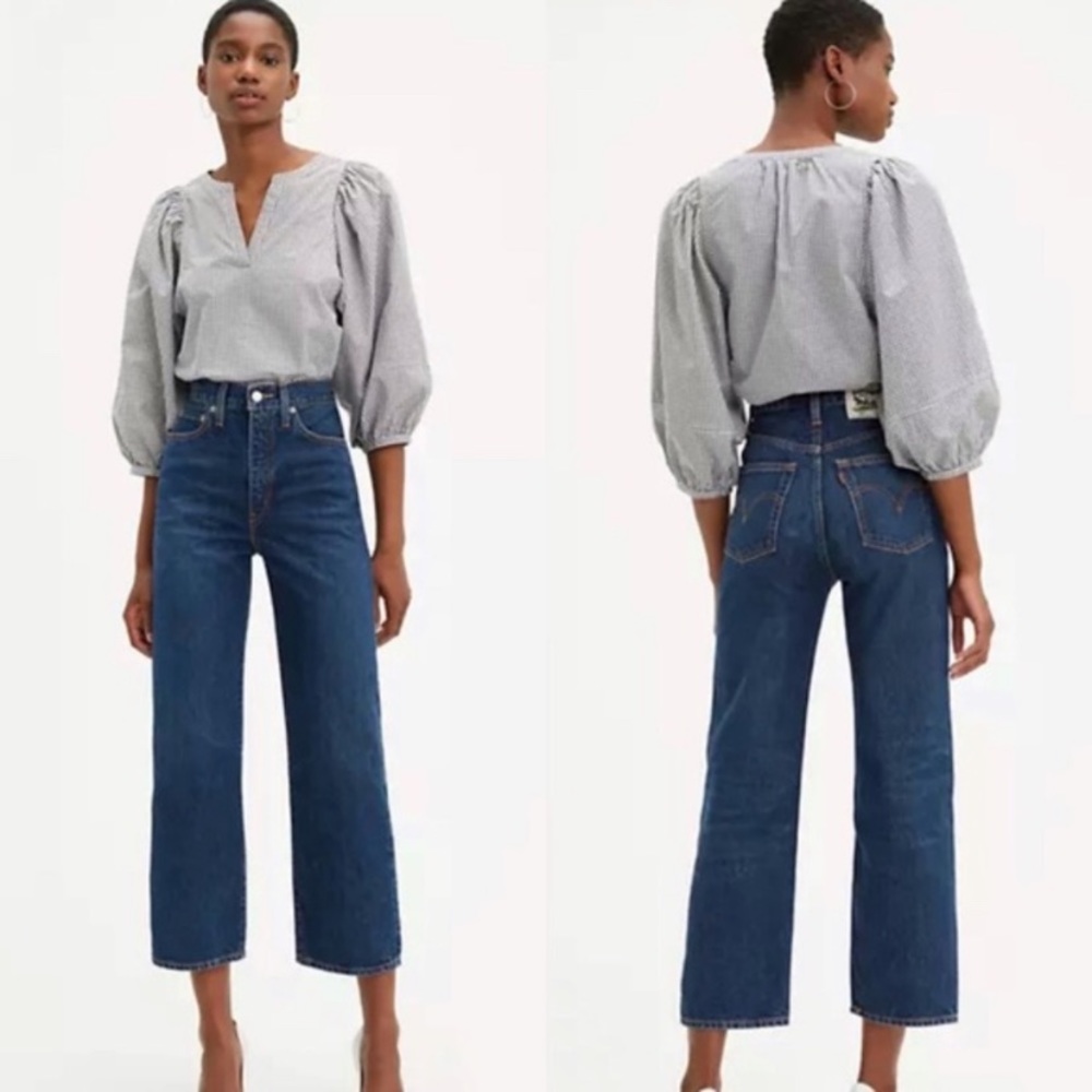 Levi's Women's Straight Leg Jeans - Dark Blue